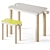 Playful Kids Puzzle Table & Bench Set 3D model small image 1