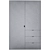 Stylish CS222 Wardrobe: Space-saving Design 3D model small image 2