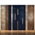 Elegant Wood Panel Wall Décor 3D model small image 1