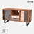 LoftDesigne 497: Stylish Mango Wood Chest of Drawers 3D model small image 1