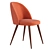 Sleek and Stylish Zola Dining Chair 3D model small image 2