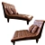 Elegant Munson Chaise Lounge 3D model small image 2