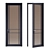 Modern MDF Door with Glass Panels 3D model small image 1