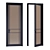 Modern MDF Door with Glass Panels 3D model small image 2