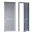 Modern MDF Door with Glass Panels 3D model small image 3