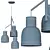 Sleek Nordland Pendant Light 3D model small image 2