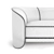 Vita Velvet Sofa: Exclusive 2022 Collection 3D model small image 4