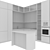 Modern Kitchen Model 79 3D model small image 8