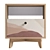 Minimalist Bedside Table - FR005 3D model small image 3