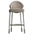 Elegant Quilted Sophia Bar Stool 3D model small image 6