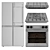 Samsung Appliance Bundle: Fridge, Oven, Gas Hob & Hood 3D model small image 6