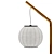 Modern Ceramic Metal Lamp - Roche Bobois MEI 3D model small image 6