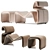 Artilleriet Etcetera Fabric Lounge Chair 3D model small image 2