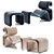 Artilleriet Etcetera Fabric Lounge Chair 3D model small image 3