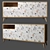 Smart Berber Low Chest of Drawers: Organize in Style 3D model small image 1