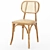 Elegant Sendai Wood Chair 3D model small image 1