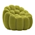 Bubble Pivoting Armchair: Modern Elegance for Maximum Comfort 3D model small image 5