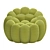 Bubble Pivoting Armchair: Modern Elegance for Maximum Comfort 3D model small image 7