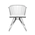 Modern Windsor Style Fibreglass Chair 3D model small image 4