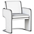 DOOQ ODISSEIA Armchair: Timeless Elegance 3D model small image 7
