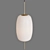 Minimalist Corner Pendant Light by Lomu 3D model small image 2