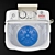 Compact Mini Washing Machine M350 3D model small image 3