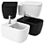 Vallone Quad WC Bidet: Modern Elegance for Unparalleled Comfort 3D model small image 1