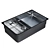 Blanco ETAGON 700-IF: Sleek & Durable Sink 3D model small image 3