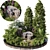 Lush Greens Garden Set 3D model small image 1