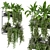 Metal Box Hanging Plants Set 3D model small image 2
