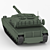 Sleek Tank Model Kit 3D model small image 2