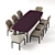 Giorgetti Normal Table Set 3D model small image 6