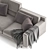 Elegant James Frigerio Sofa 3D model small image 4