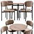 Modern Mason Dining Chair and Madison Table 3D model small image 2