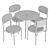 Modern Mason Dining Chair and Madison Table 3D model small image 6