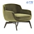 Sleek Minotti BELT: Modern Armchair 3D model small image 1