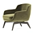 Sleek Minotti BELT: Modern Armchair 3D model small image 3