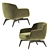 Sleek Minotti BELT: Modern Armchair 3D model small image 5