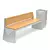 Geometry-2 Bench & Urn Set 3D model small image 5