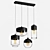 Modern Glass and Metal Suspension Pendant 3D model small image 2