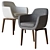 Elegant Belt Dining Chair 3D model small image 2