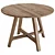 Sleek Surly Round Dining Table 3D model small image 2