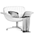 Versatile Swivel Lounge Chair 3D model small image 5