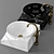 Elegant Marble Washbasin Bowl 3D model small image 2