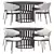 Luz Intreccio Dining Set 3D model small image 1