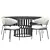 Luz Intreccio Dining Set 3D model small image 2