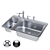 Modern MOEN Sink: Sleek Design & Maximum Functionality 3D model small image 1