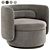 Italian Elegance at its Finest: Alessandra Swivel Armchair 3D model small image 2