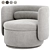 Italian Elegance at its Finest: Alessandra Swivel Armchair 3D model small image 3