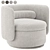 Italian Elegance at its Finest: Alessandra Swivel Armchair 3D model small image 4